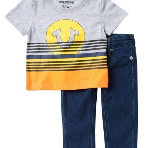 True Religion T Shirt Denim Baby Boy 2- Pi… - Picture 1 of 5